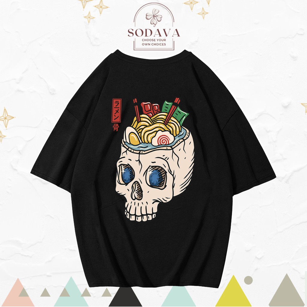 Áo Phông Giá Rẻ Ramen Creepy SODAVA Sales Giá Tốt JAP202111055