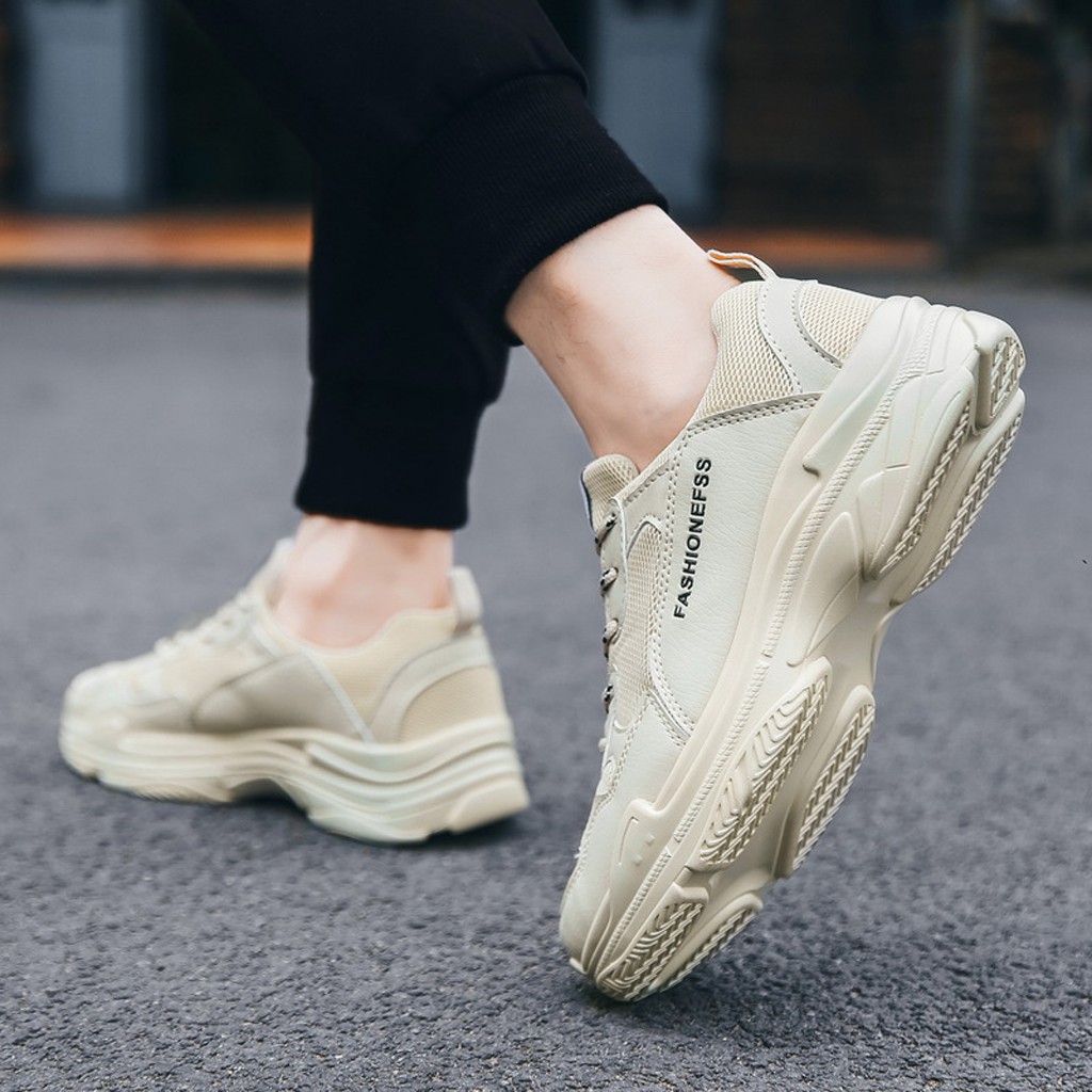 Giày Sneaker Nam TKTMS21 Giày Thể Thao Nam Tăng Chiều Cao Đế Mềm Đi Êm Chính Hãng TKT STORE Size (39-43)