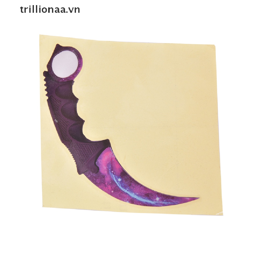 Sticker Dán Trang Trí Xe Hơi Hình Dao Vuốt Csgo Cá Tính Sáng Tạo 13cm
