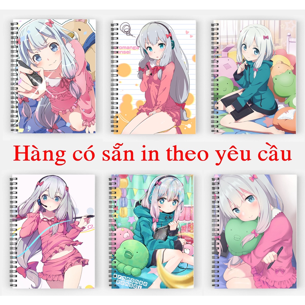 Sổ tay Eromanga Sensei sổ gáy xoắn 200 trang