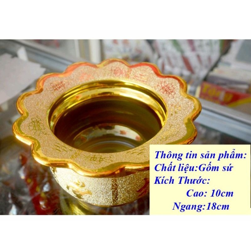 Bộ Lư Hương Cắm Nhang Thờ Cúng ,Có 2 loại Lư Tròn Và Lư Hứng Tàn Nhang-Vật Phẩm Thờ Cúng.
