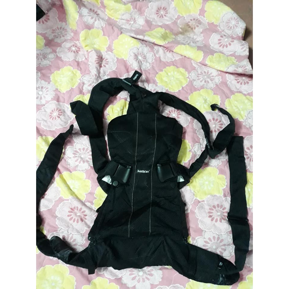 địu lưng lưới babybjorn đen cho bé ms19
