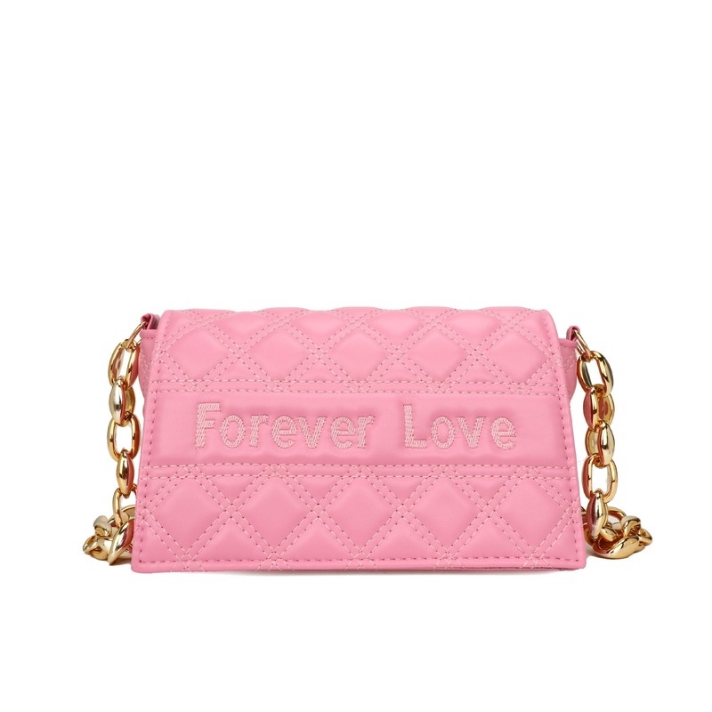 Túi Đeo Dưới Cánh Tay Hình Vuông Nhỏ Phối Dây Xích Dày Màu Sắc Tương Phản Phong Cách Hàn Quốc NB00102