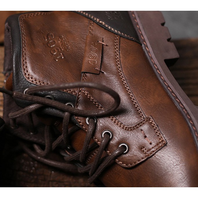 Giày da nam size lớn chất liệu da bò