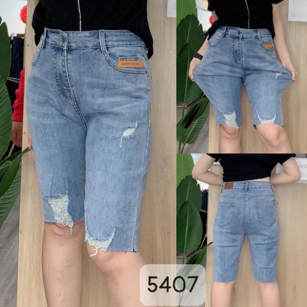 Quần jean ngố BIG SIZE 5 tấc rách 5407 ❕