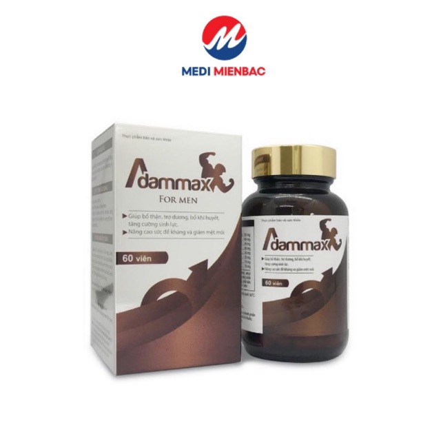 [Đông trùng hạ thảo] Adammax - Bổ thận, tăng cường sinh lực lọ 60 viên Mediplantex | BigBuy360 - bigbuy360.vn