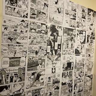 Bộ 50 áp phích manga wall decor phòng
