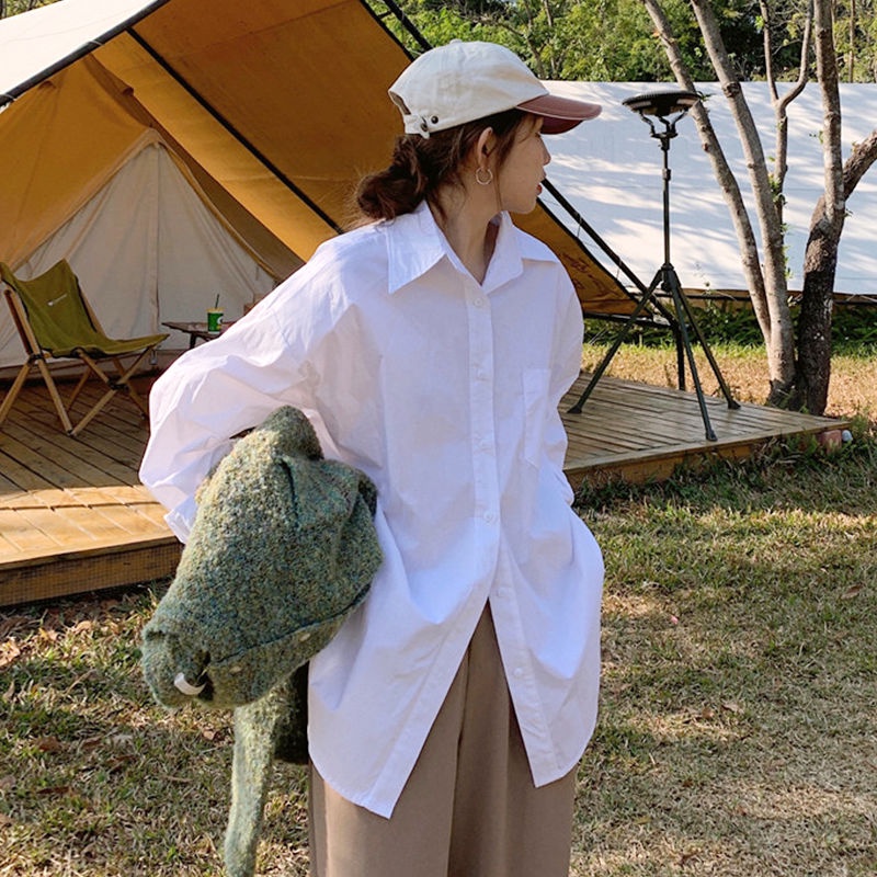 Áo Sơ Mi Tay Dài Phong Cách Nhật Bản Thời Trang Xuân Thu Mới 2022 Cho Nữ