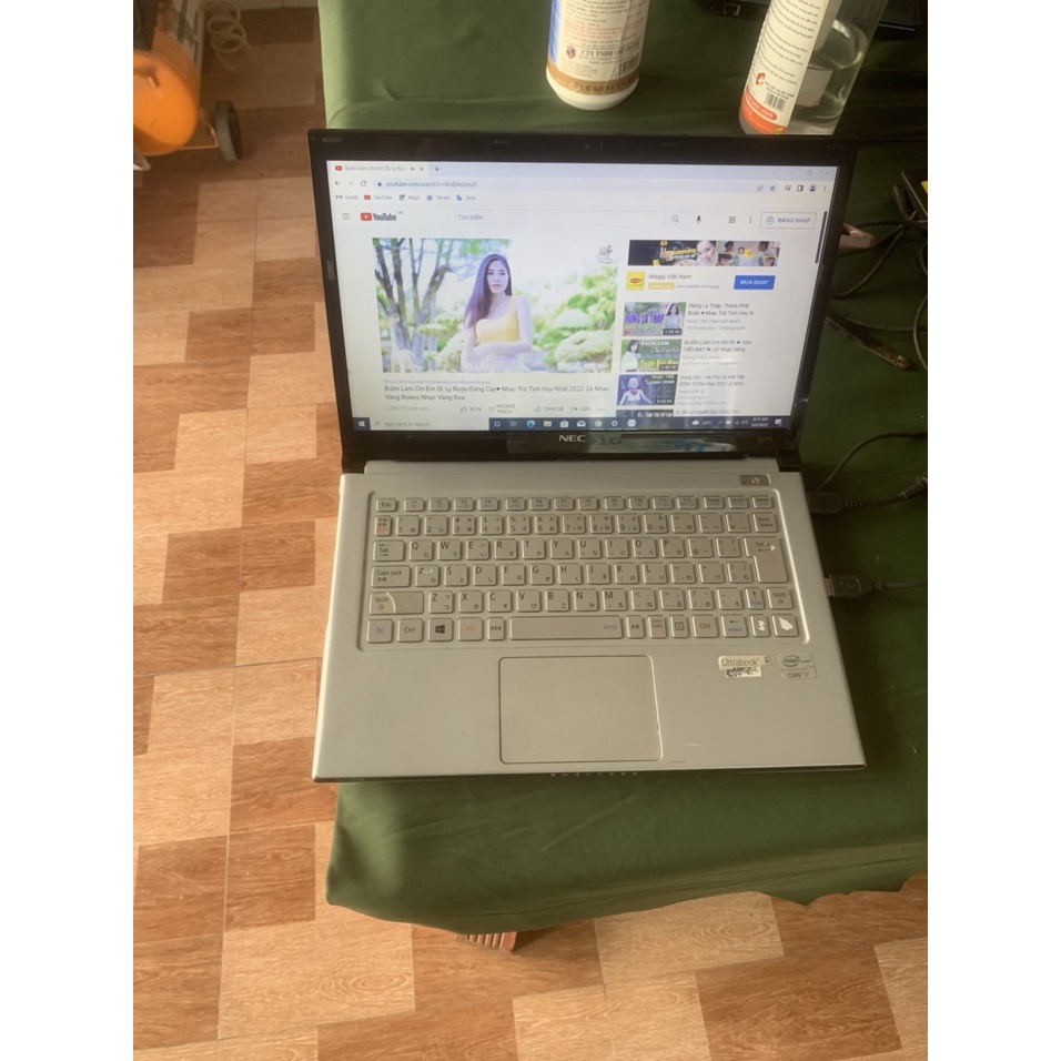 Laptop Nhật Bản NEC VK19SG-F Core i7 Gen 3, 4gb Ram, SSD 128gb, 13.3inch HD vỏ nhôm siêu mỏng nhẹ 800gram
