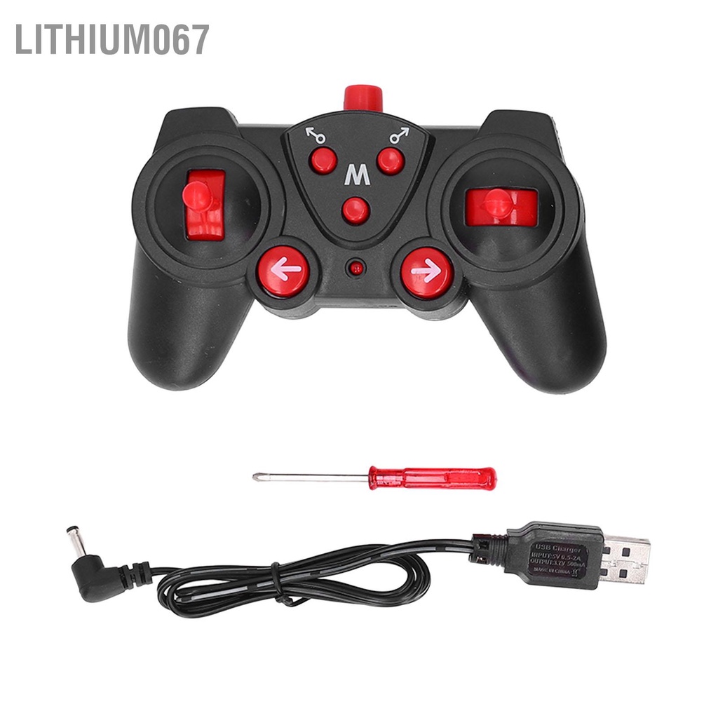 Xe oto điều khiển từ xa - Xe hơi Stunt RC Đen 2.4Ghz Hệ thống chống nhiễu 360 độ Trôi quay Lithium067