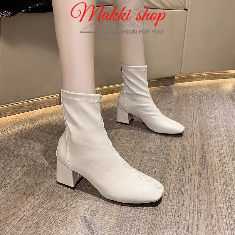 Boot nữ cổ lửng F13 khóa kéo, giày bốt nữ cao cấp giá rẻ MAKKI SHOP TD431
