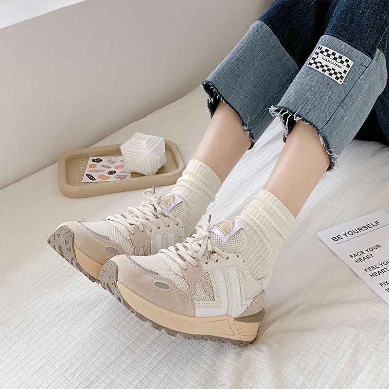 Tất nữ cổ cao phong cách vintage hàn quốc vớ nữ cổ cao đơn giản nhiều màu