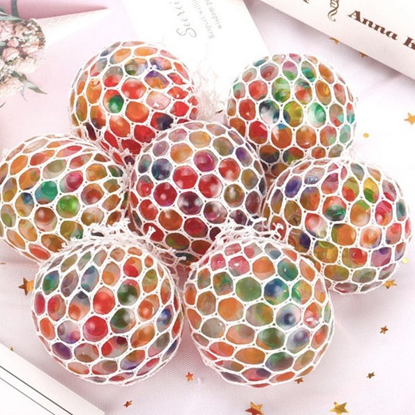 Đồ Chơi Bóng Lưới Bóp Nắn Mesh Quishy Ball Giải Tỏa Căng Thẳng Stress Đường Kính 6cm Chất Liệu Nhựa Dẻo