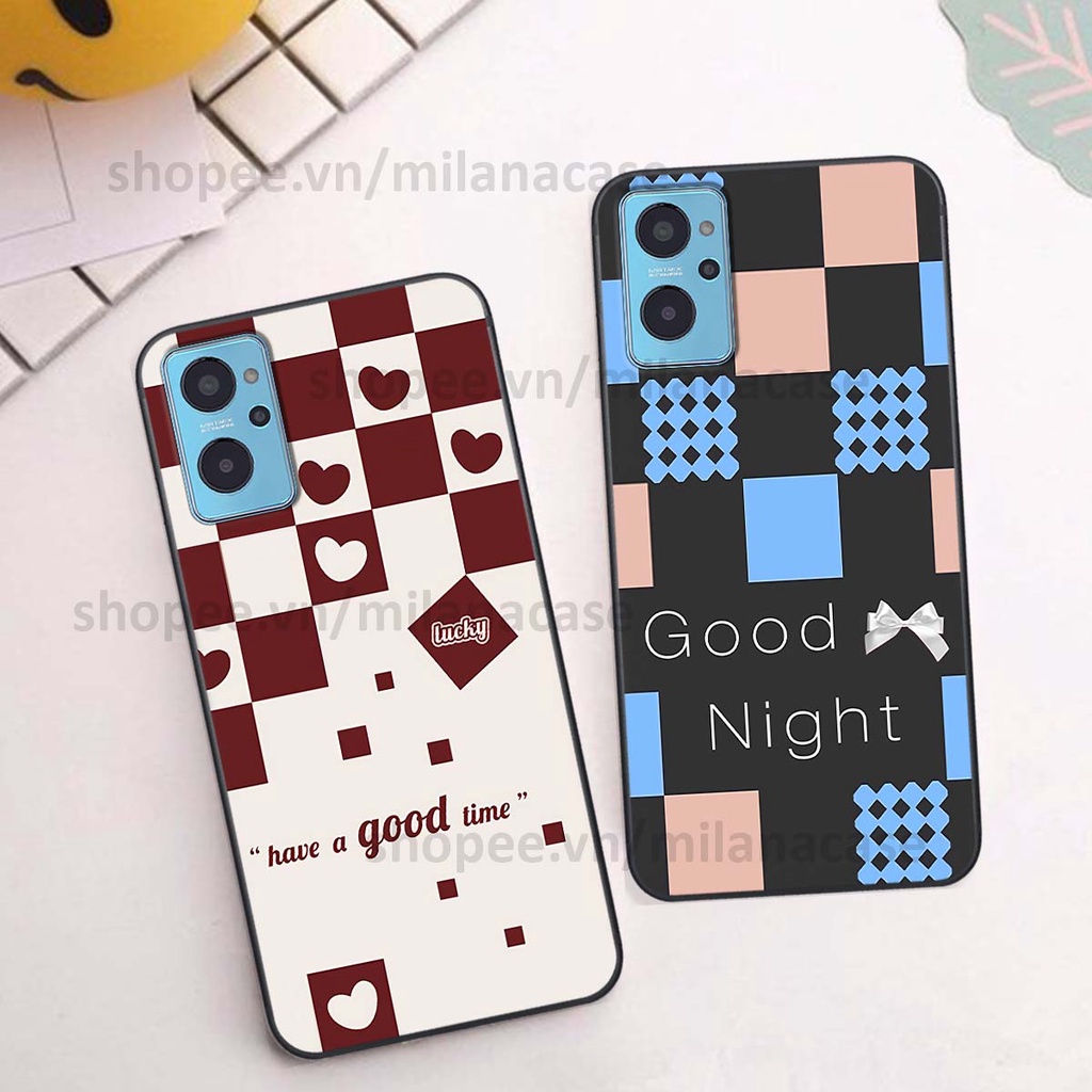Ốp Realme 9i caro họa tiết nhiều màu sắc siêu đẹp thời trang cá tính