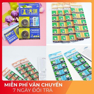 HOT- Pin cúc áo các loại LR44(AG3), LR1130, CR2032, dùng cho điều khiển, đồng hồ, đồ chơi...