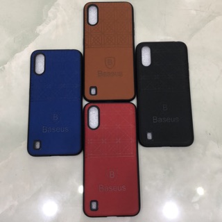 Ốp lưng Samsung Galaxy A01 da màu siêu đẹp in hiệu