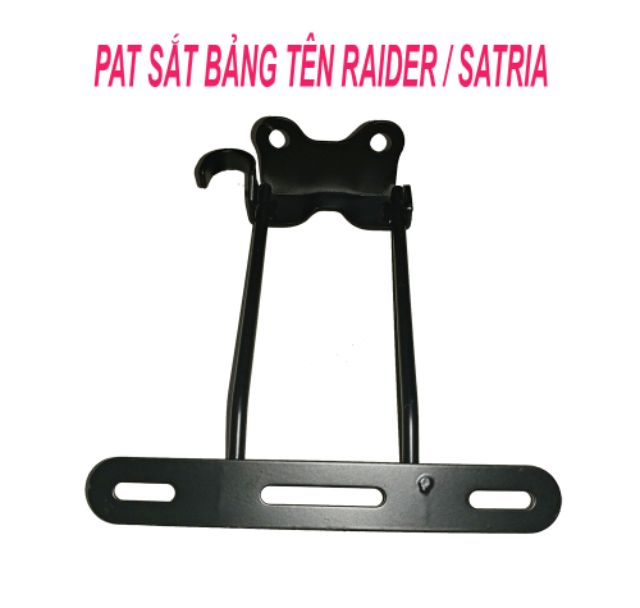 BỘ PAT SẮT VÀ BẢNG TÊN XE RAIDER Fi