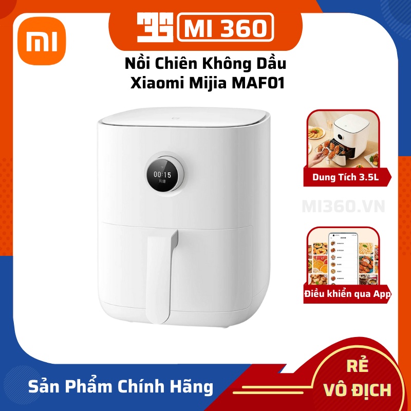 Nồi Chiên Không Dầu Xiaomi Mijia 3.5L✅ OLED Screen, Kết Nối App Mihome, Hẹn Giờ✅ Hàng Chính Hãng