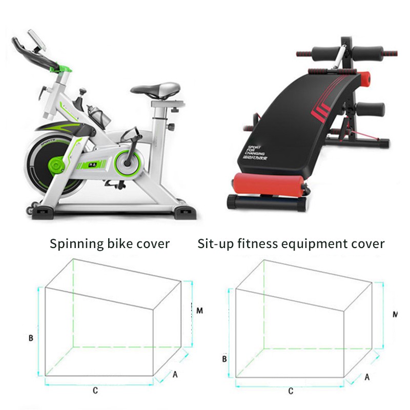 Exercise Bike Cover Upright Indoor Cycling Protective Cover Waterproof Sunshine-Proof Cover Compatible with Peloton Bike