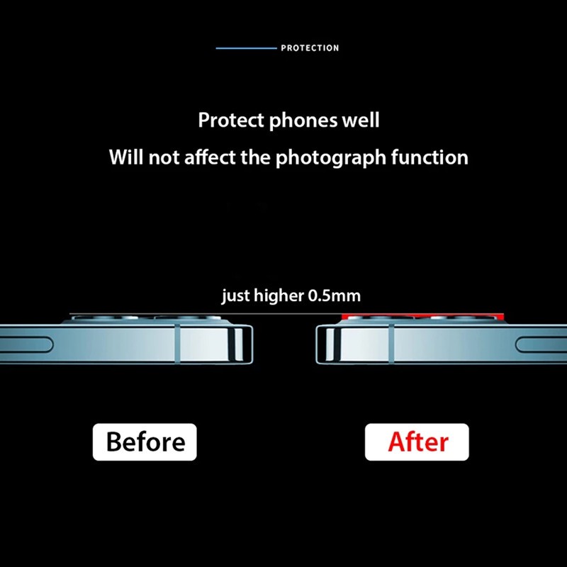 1 Khung Kim Loại Bảo Vệ camera Cho iphone 15 14 13 12 11 pro max 13 12