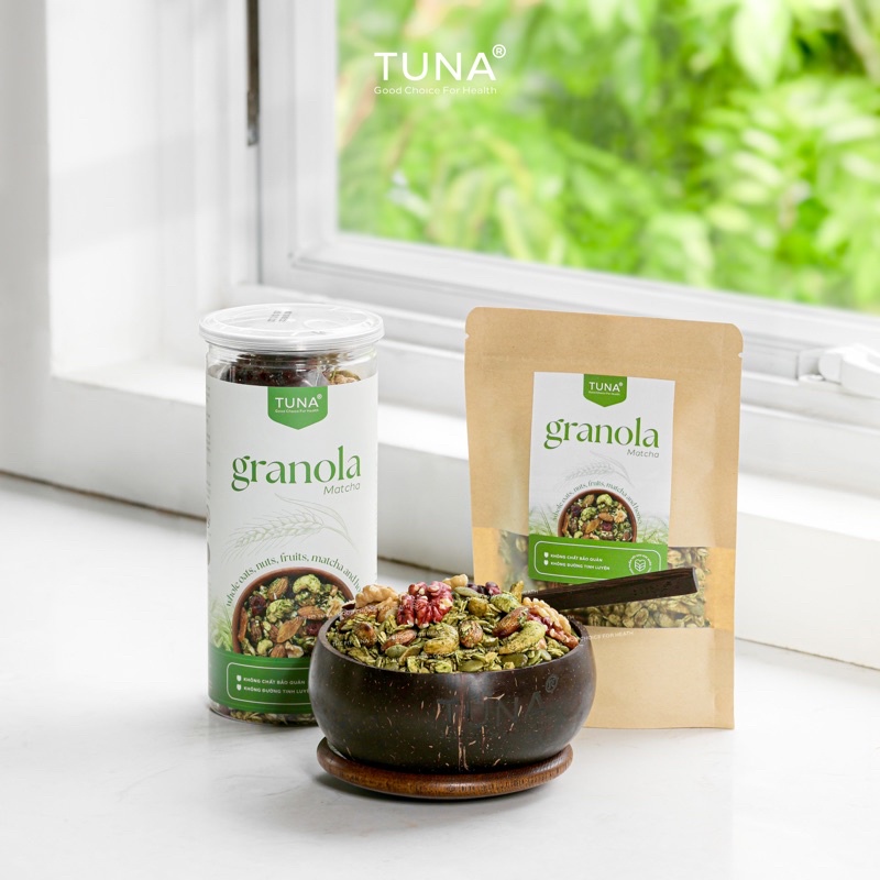 Granola - Ngũ cốc Ăn Kiêng Không Đường- Vị Matcha 250g