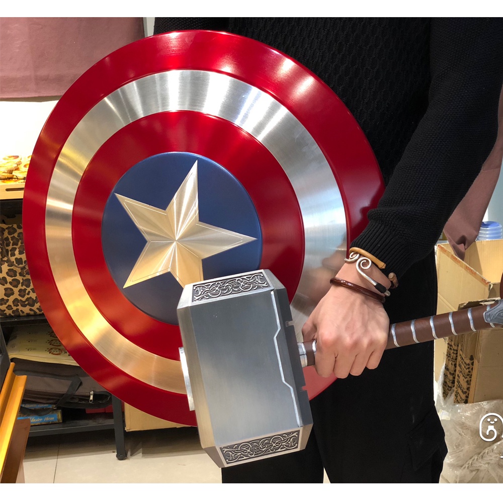 Khiên Captain America Cattoys tỉ lệ 1:1 full metal chính hãng