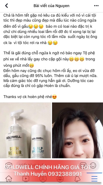 [CHÍNH HÃNG GIÁ TỐT] Ủ tóc 60 giây siêu mượt GOLDWELL | BigBuy360 - bigbuy360.vn