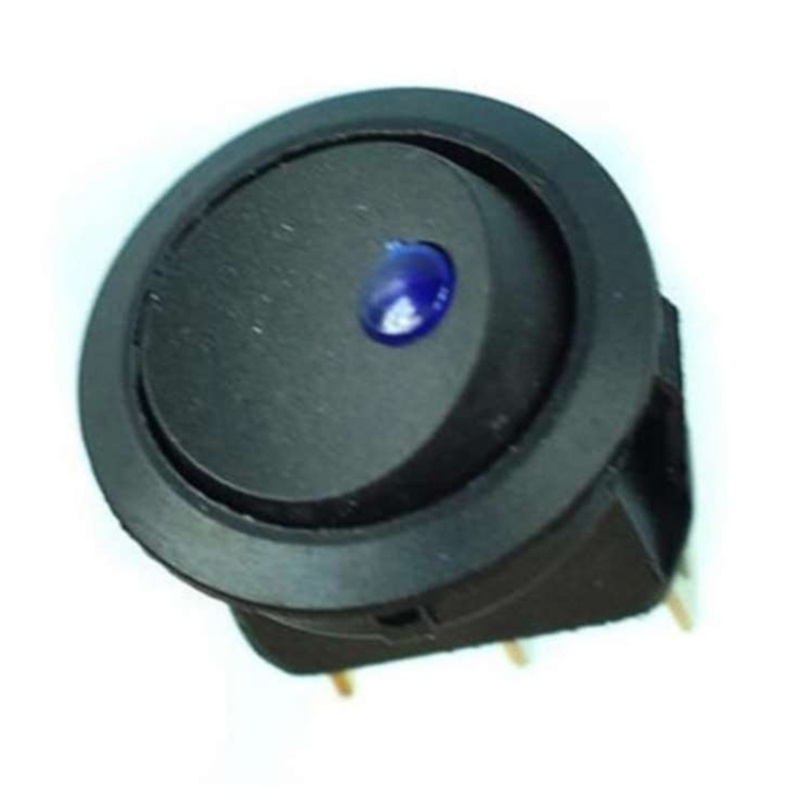 Bộ 5 Công Tắc Tròn Chống Thấm Nước 12V Có Đèn LED Chuyên Dụng Cho Xe Hơi / Tàu Thuyền / Xe Tải RV