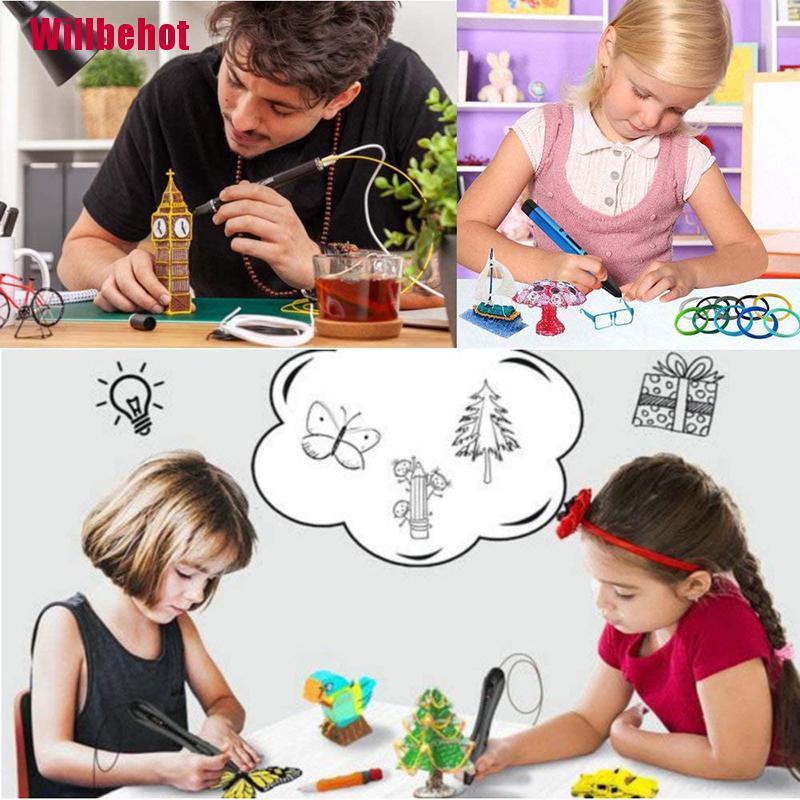 Bút Vẽ 3d 12 Màu 1.75Mm Chất Lượng Cao