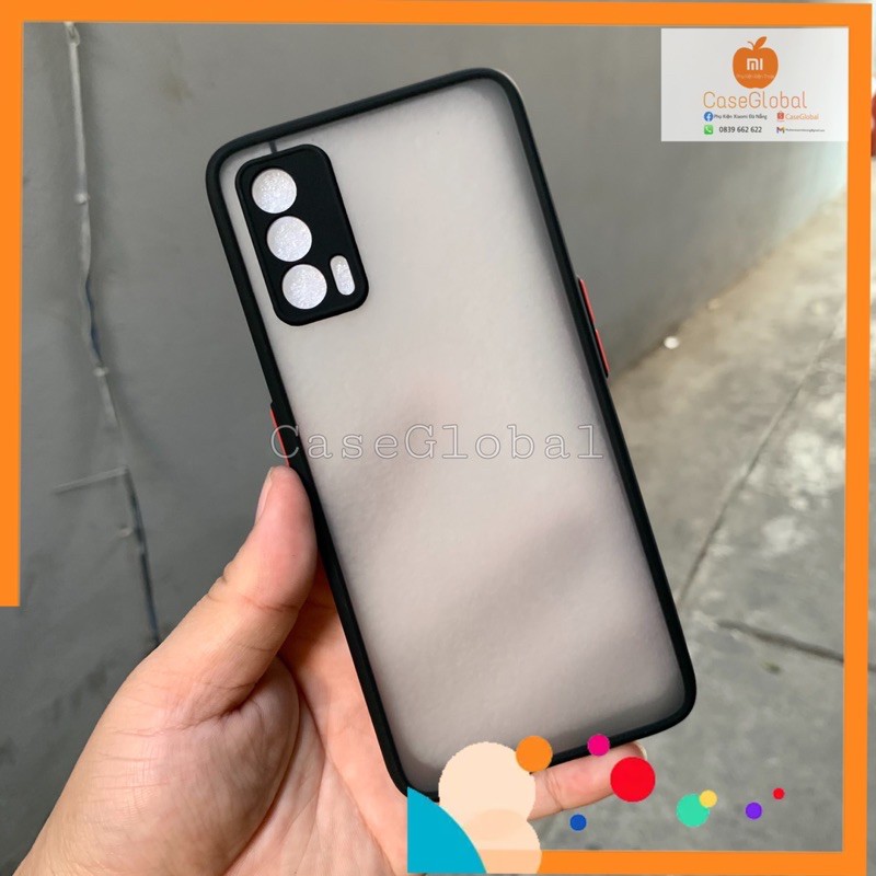 Oppo Realme V15 V11 Find x3 - Ốp lưng chống sốc bảo vệ Camera viền màu su non mặt lưng nhám. Dành cho RealmeV15