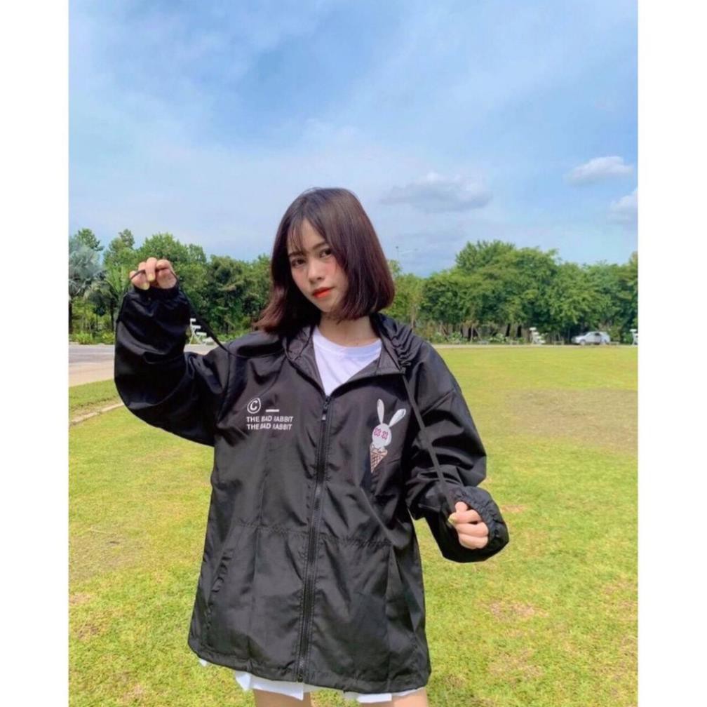 Áo khoác dù Chống Nắng cho nam nữ và cặp đôi LOKI SHOP Có 2 Màu ulzzang jacket in hình BAD RABBIT unisex | BigBuy360 - bigbuy360.vn