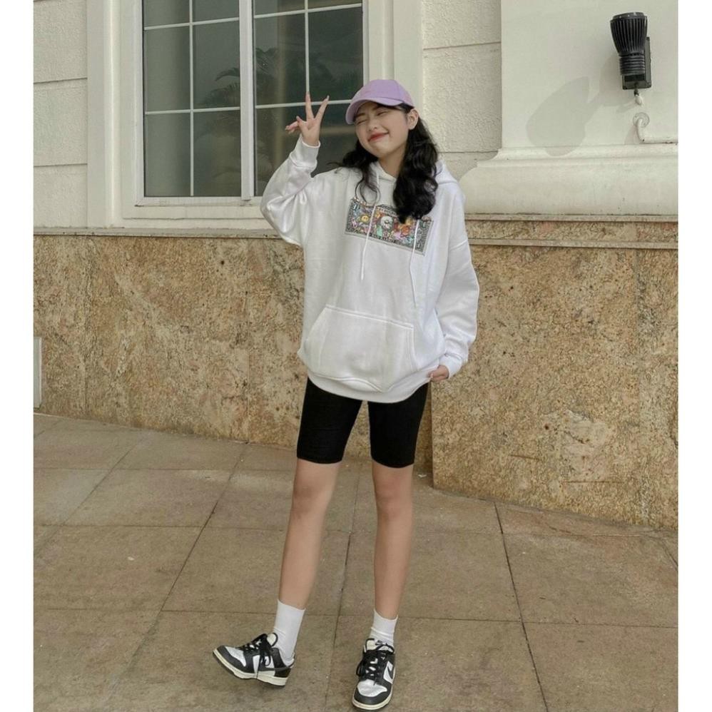 Set hoodie nữ, áo hoodie nữ form rộng kèm quần leging tay phối họa tiết form chuẩn hàng cao cấp Tây Thi Shop | BigBuy360 - bigbuy360.vn