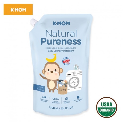Nước giặt hữu cơ K-Mom Hàn Quốc dạng túi (1300ml)
