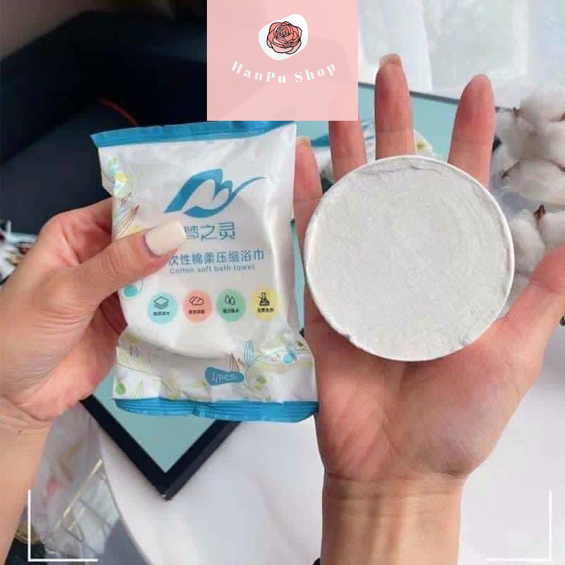 Khăn Tắm Nén Cotton Du Lịch 70x140