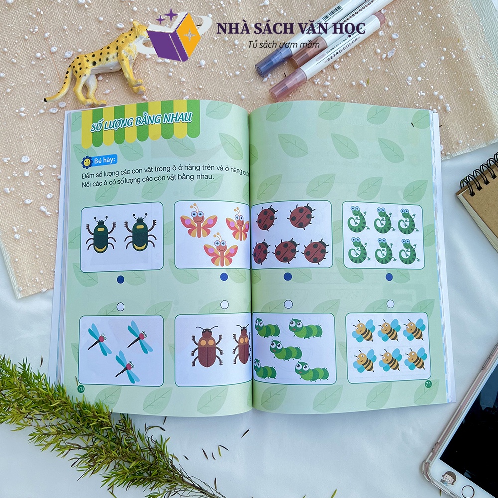 Sách - Combo Toán Tư Duy Và Thẻ Cho Bé Từ 3-4 Tuổi