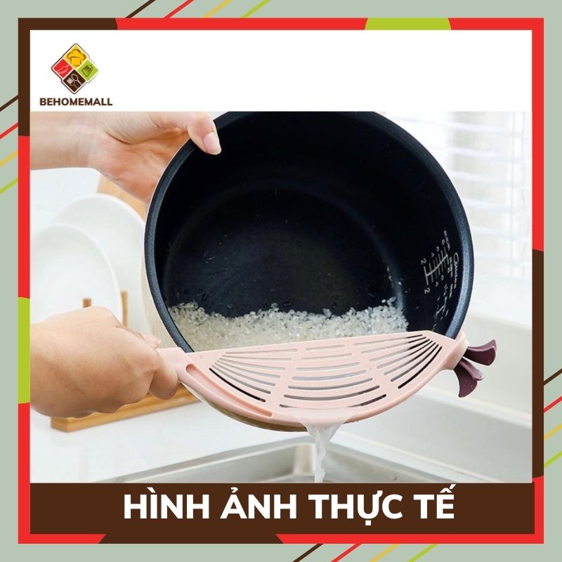 Dụng cụ vo gạo BEHOMEMALL phong cách Hàn Quốc trẻ trung
