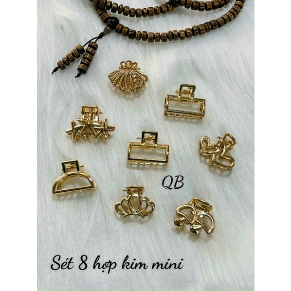 PVN43389 Set 8 kẹp tóc mini kim loại siêu hot