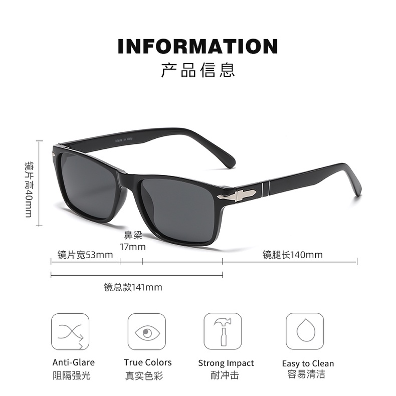 Kính Mát Phân Cực Kiểu Dáng Cổ Điển Thời Trang Dành Cho Nam 007