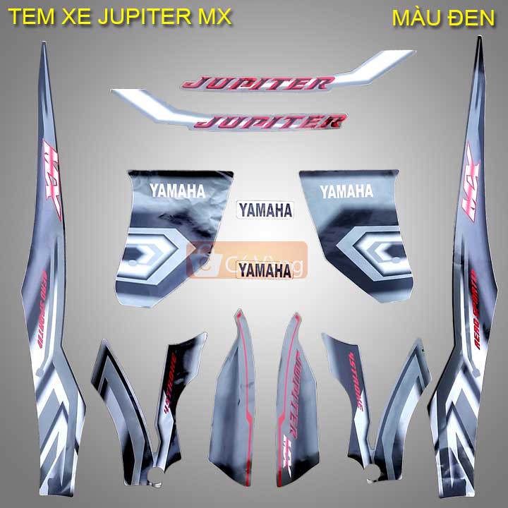 Tem xe máy Yamaha Jupiter MX LOẠI TỐT, TEM XỊN - MÀU ĐEN