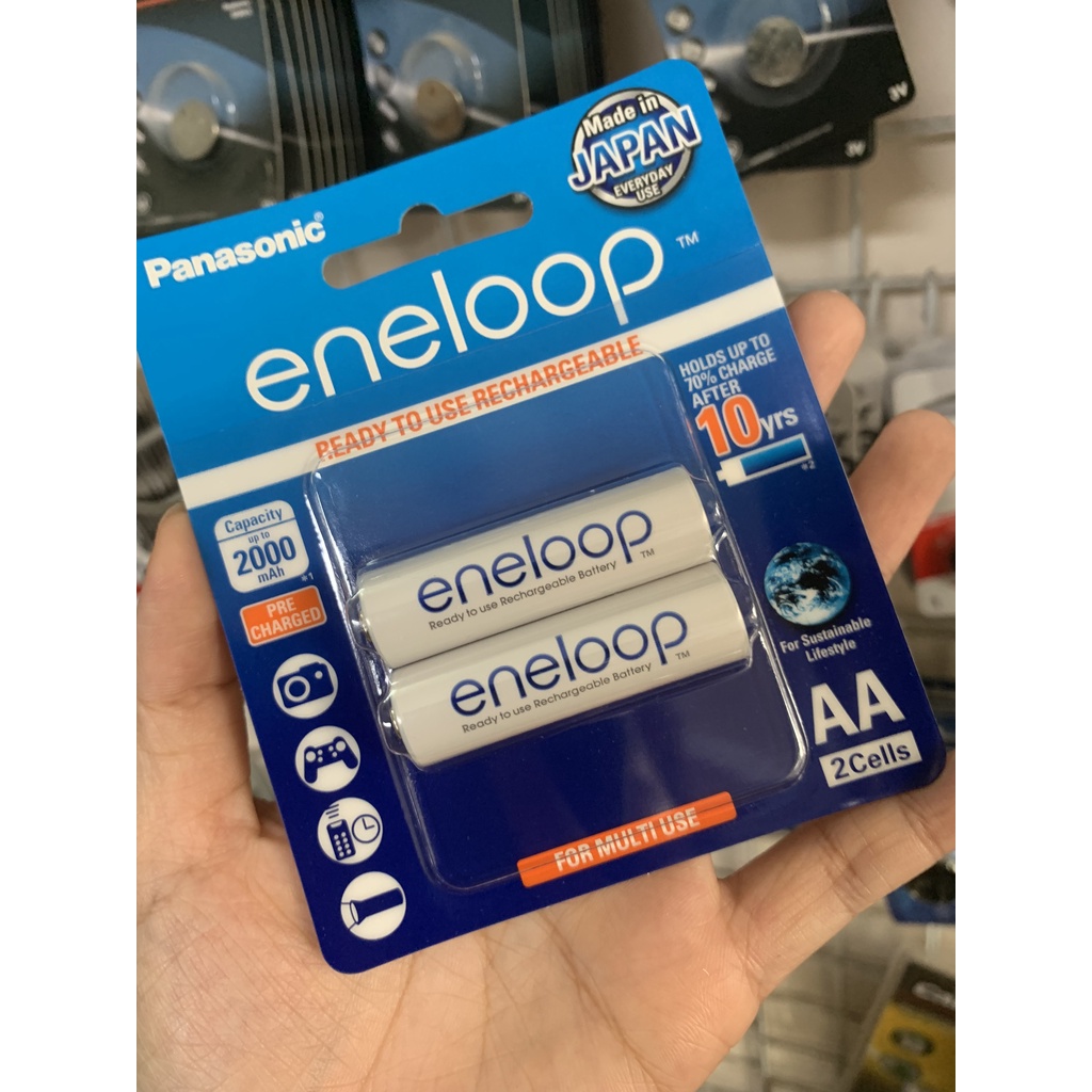 Pin Sạc Eneloop AA 2000mAh - Pin sạc tiểu Panasonic chính hãng
