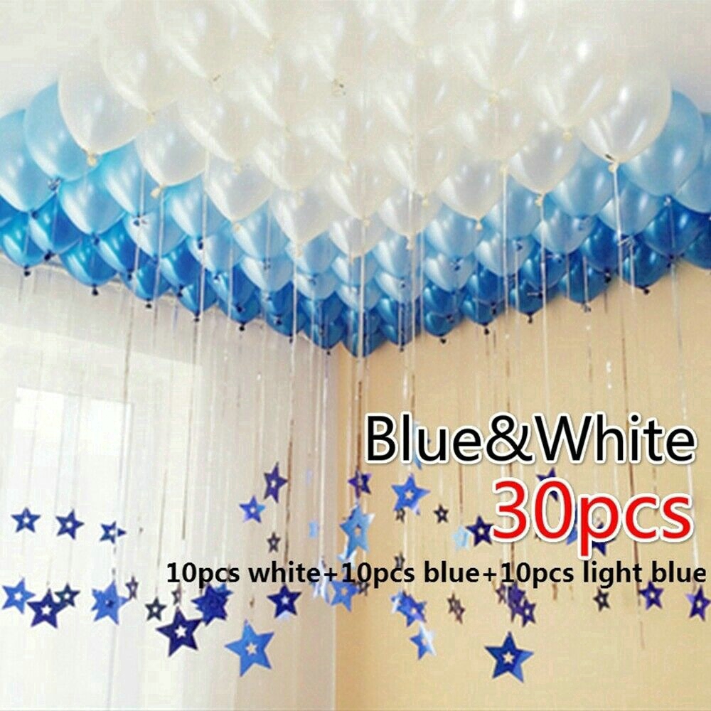 Set 30 bong bóng tròn nhiều màu sắc dùng trang trí tiệc