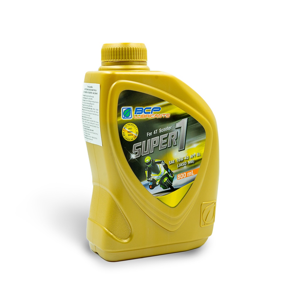 Nhớt xe tay ga BCP Thái Lan nhập khẩu – SUPER 1 – 10W40 SL – 0.8 Lít