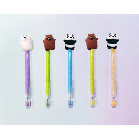 Bút chì khúc ba anh em gấu BCK12 bút chì dễ thương trái tim hạt xúc xắc