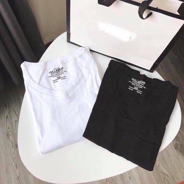 Áo thun giấy [Mua 2 giảm 10%] cổ tim có túi - cherrystore1996 | BigBuy360 - bigbuy360.vn