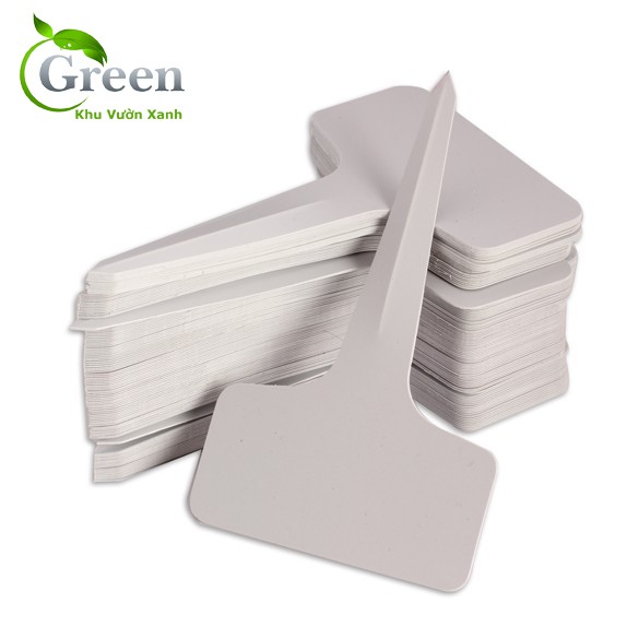 Set 50 thẻ ghi tên đánh dấu hoa lan cây cảnh chữ T bằng nhựa