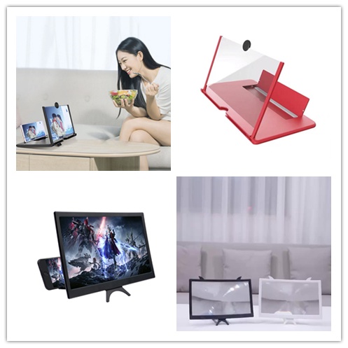 Giá Đỡ Điện Thoại Có Màn Hình Cong 3D Phóng Đại 10/12/14 Inch Thông Dụng