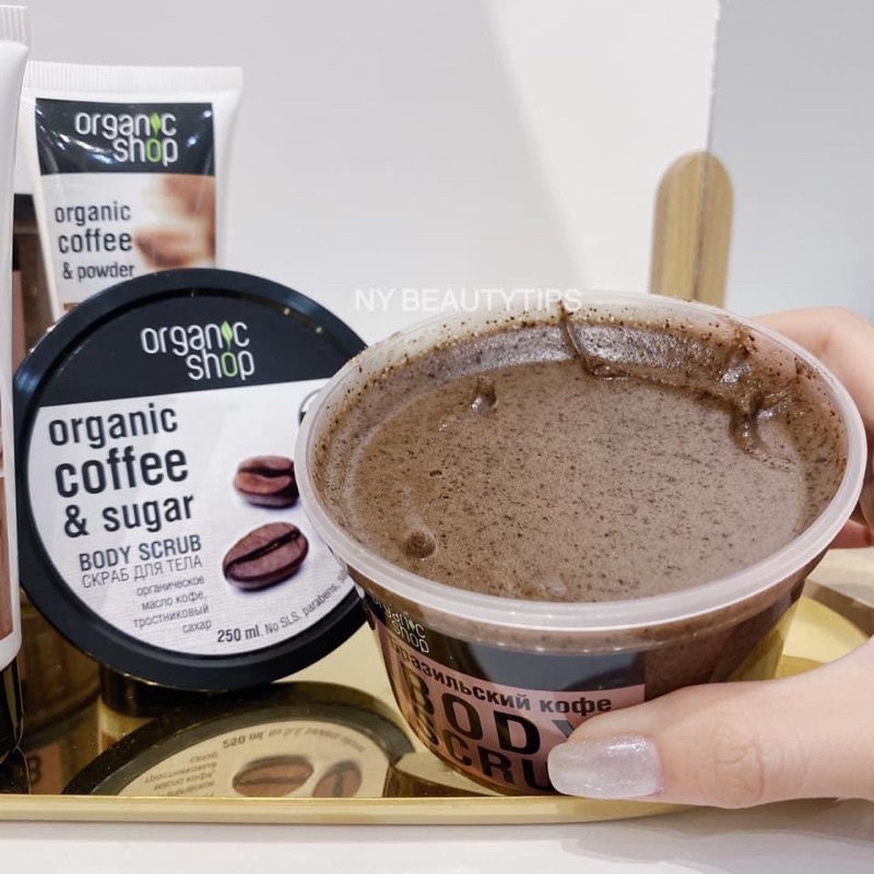 Tẩy Tế Bào Chết Toàn Thân Nga Organic Shop Coffe &amp; Sugar Body Scrub - 250ml