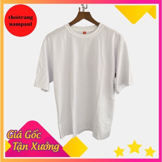 Áo thun Trắng ngắn tay không cổ white