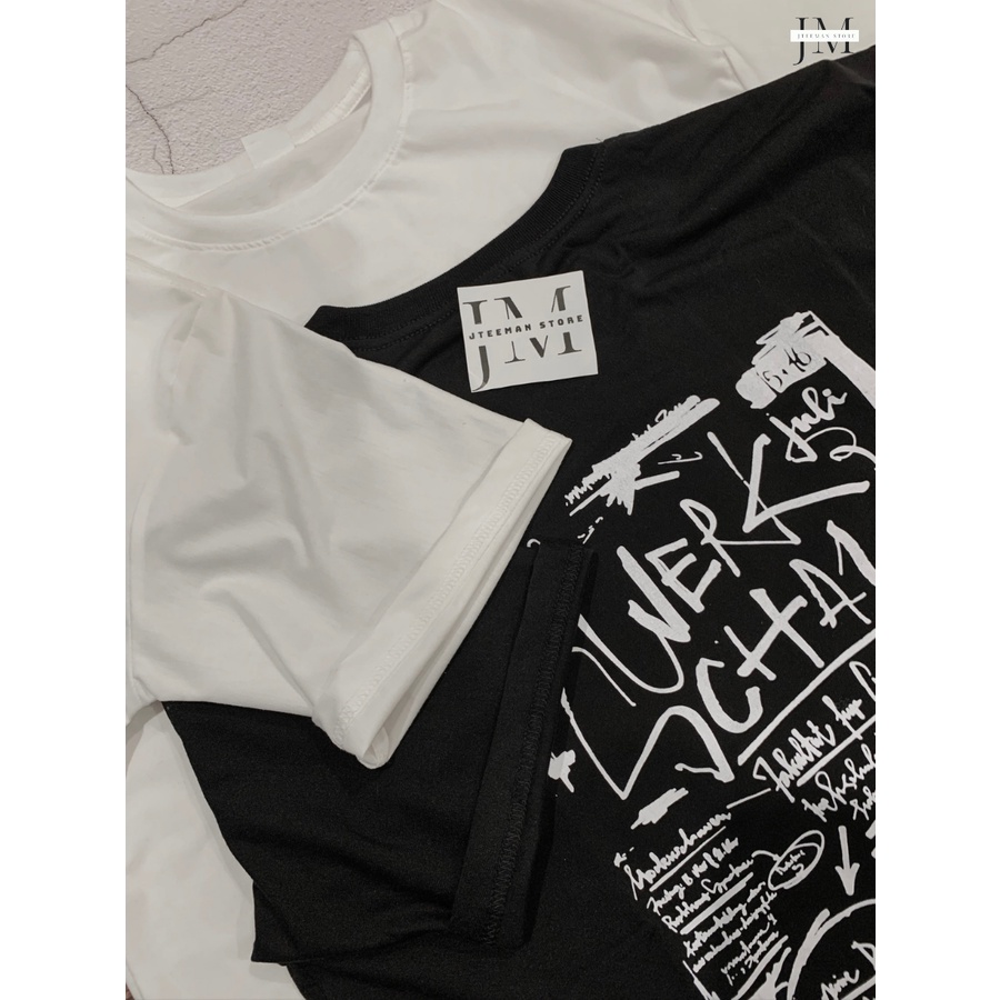 Áo thun Unisex tay lỡ form rộng cao cấp JTeeMan, áo phông Unisex nam nữ StreetStyle vải Cotton thoáng mát - JT23