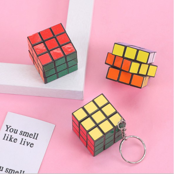 [ĐỒ CHƠI TRẺ EM] Móc Khóa Rubik 3cm x 3cm Thú Vị